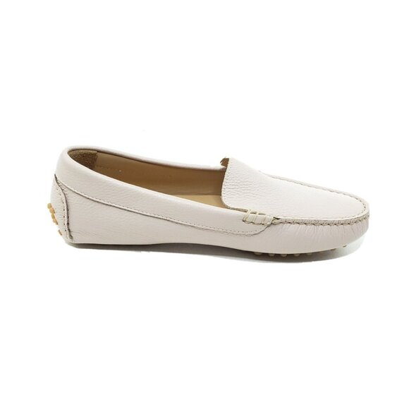 M.Gemi Felize Women’s Driving Loafers Light Blush Pebbled Leather 36.5 US 6-6.5 - Picture 4 of 9